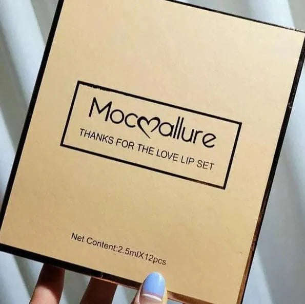 Mocmallure 12 Colors Matte Liquid Lipstick & Lip Gloss Set 2.5ml*12pcs